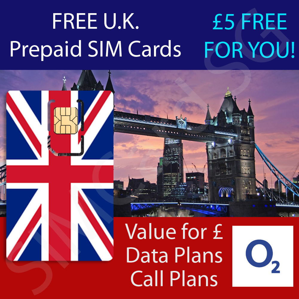 United Kingdom Prepaid SIM Cards SIMCard.SG