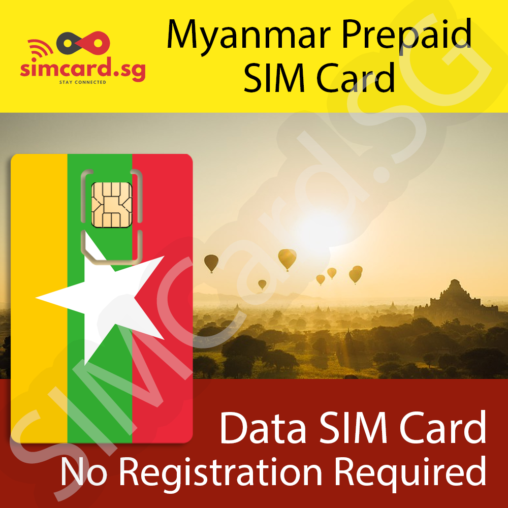 Myanmar Prepaid SIM Cards SIMCard.SG